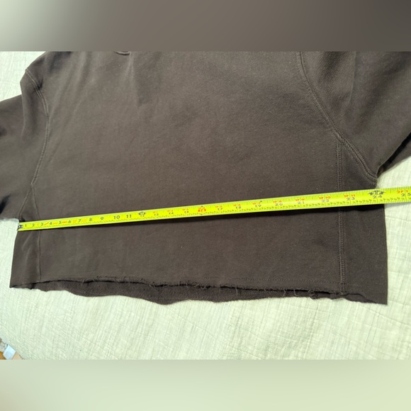 Good American Cropped Cotton Sweatshirt Size 4 - Picture 7 of 8